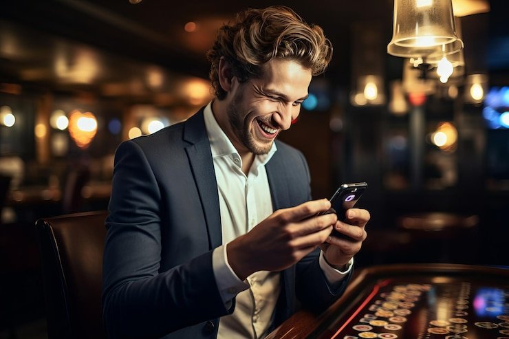Filipino sports bettor using phsk Rewards on a smartphone